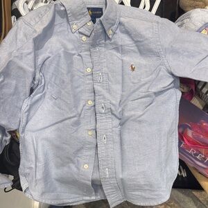 Ralph Lauren Men's Light Blue Button Down Shirt
